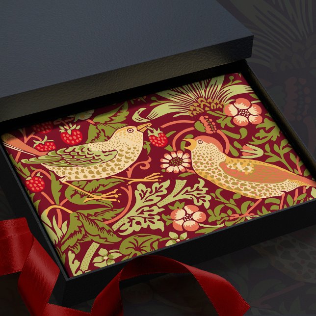 Papel De Seda William Morris Strawberry Thef Paper (Criador carregado)
