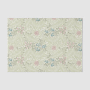 Papel De Seda William Morris Teal Blue & Pink Larkspur Pattern