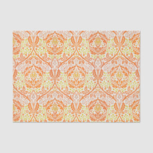 Papel De Seda WIlliam Morris Yellow Orange Pattern Vintage