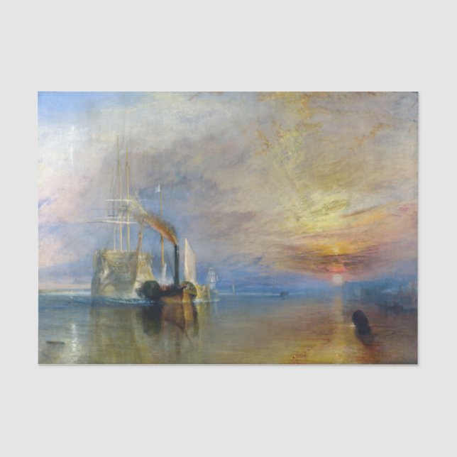 Papel De Seda William Turner - O Fighting Temeraire (Frente )
