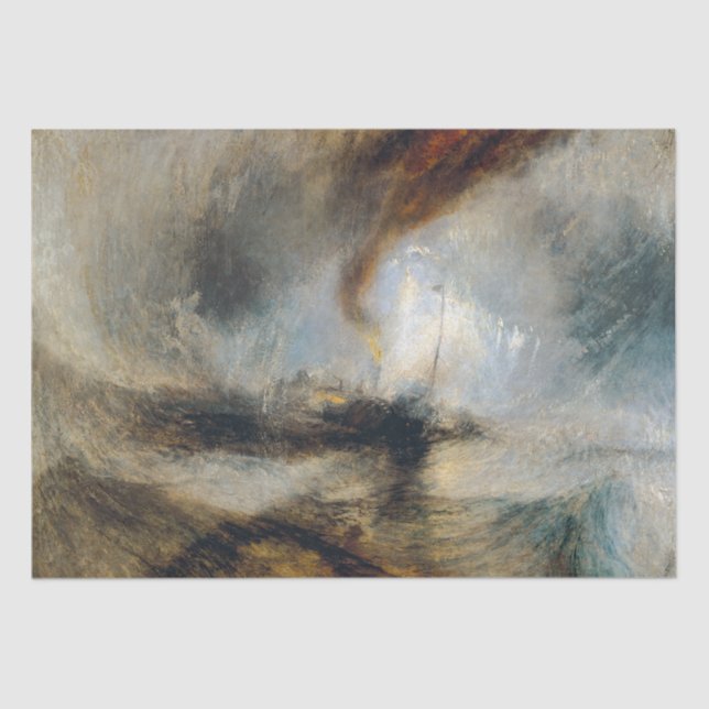 Papel De Seda William Turner - Tempestade de Neve (Frente )