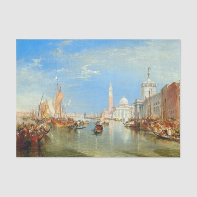 Papel De Seda William Turner - Veneza, Dogana & San Giorgio (Frente )