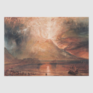 Papel De Seda William Turner - Vesúvio em Erupção