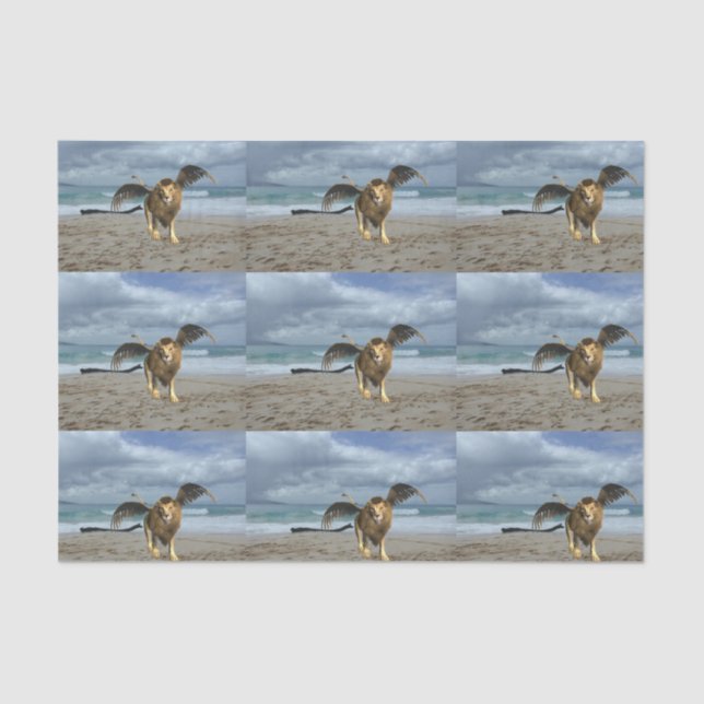 Papel De Seda winged-lion-10 (Frente )