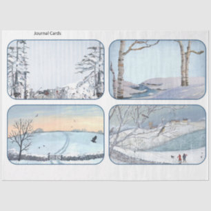 Papel De Seda Winter Woodland Emphemera Series Design 10