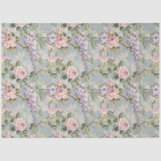 Papel De Seda Wisteria e Rosas