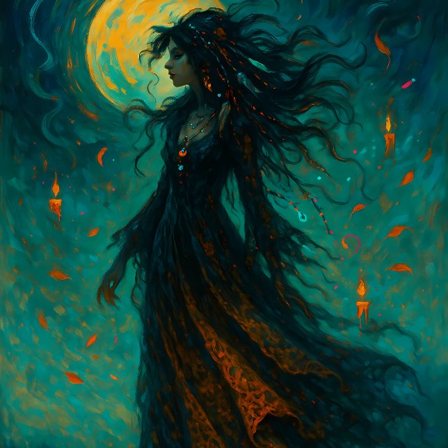 Papel De Seda Witch Beneath the Moon – Gothic Decoupage Paper (Criador carregado)