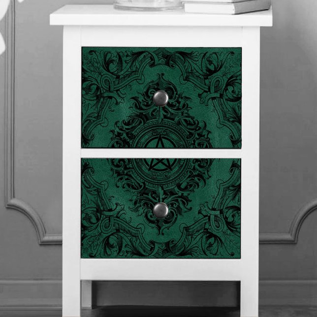 Papel De Seda Witchery Flourish | Pentágono Emerald Green (Criador carregado)