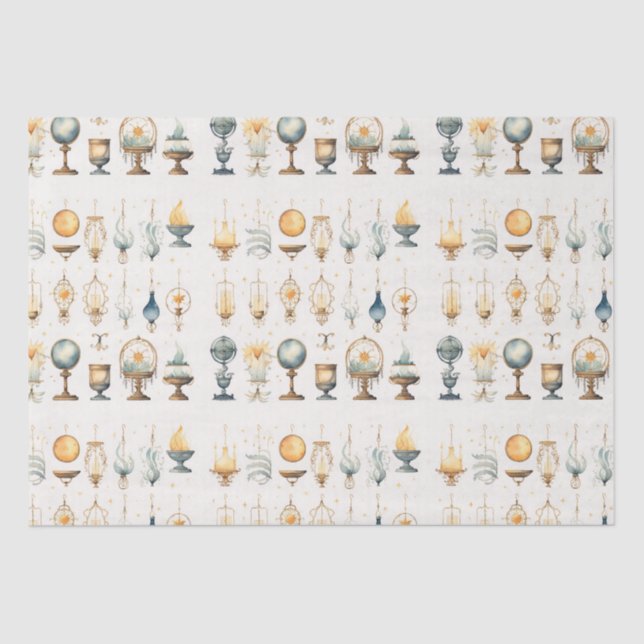 Papel De Seda Witchy Vintage Boho Tissue Paper (Frente )