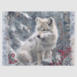 Papel De Seda Wolf Winter Christmas<br><div class="desc">Wolf Winter Christmas</div>