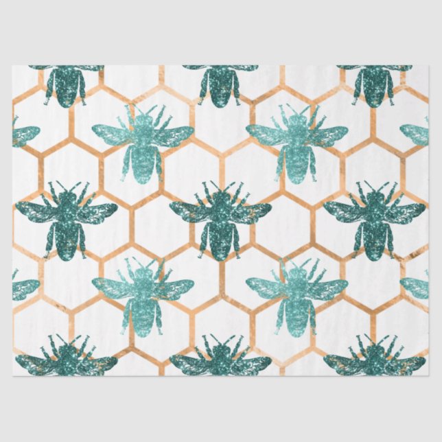 Papel De Seda Woodland Bee Series Design 50 (Frente )