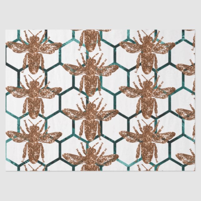 Papel De Seda Woodland Bee Series Design 53 (Frente )