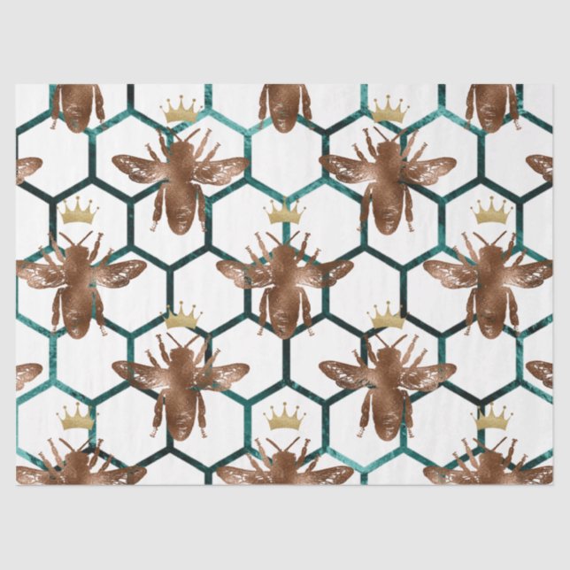 Papel De Seda Woodland Bee Series Design 57 (Frente )