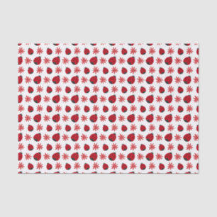 Papel De Seda Wrapping de padrão de ladybug da Red Daisy