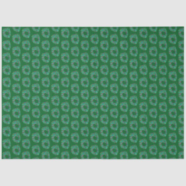 Papel De Seda Wreath Natal (Frente )