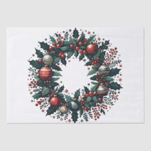 Papel De Seda Wreath Natal