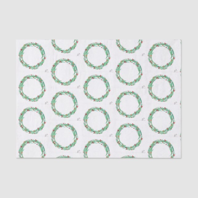 Papel De Seda Wreath Natal (Frente )