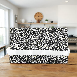 Papel De Seda Wyandotte Chicken Feather Black & White Farmhouse
