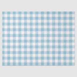 Papel De Seda Xadrez Azul Búfalo Rústico do Rio