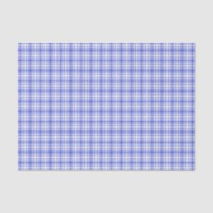 Papel De Seda Xadrez branca azul 2