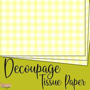 Papel De Seda Xadrez branca-tartã fresca