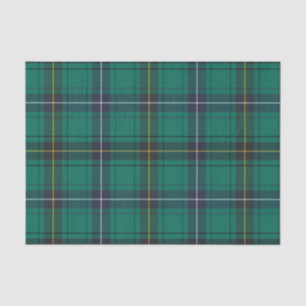Papel De Seda Xadrez Clan Henderson Green Check Tartan