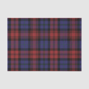 Papel De Seda Xadrez Clan MacLachlan Red Purple Check Tartan