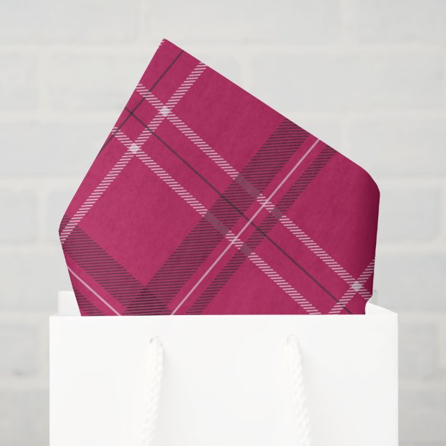 Papel De Seda Xadrez de festa cor-de-rosa divertido (Sacola de presentes)