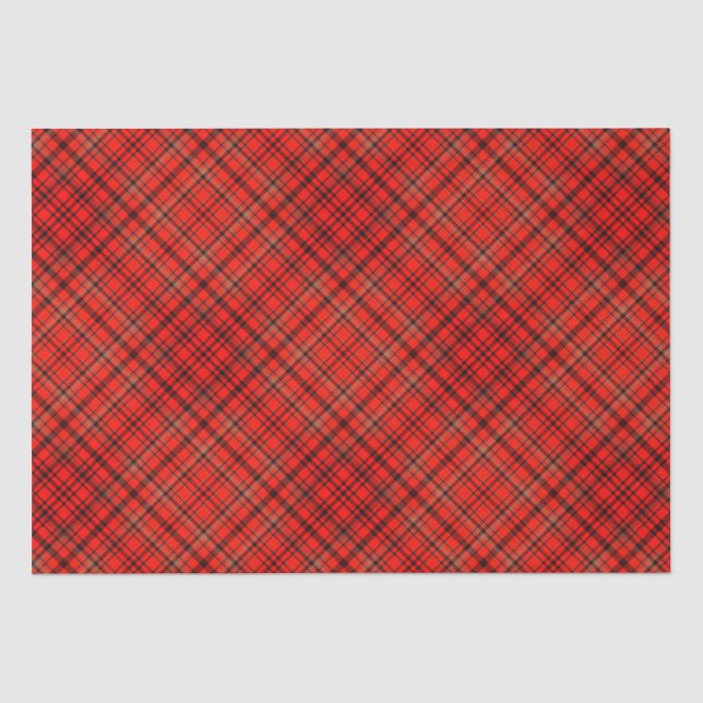Papel De Seda Xadrez de Natal de Terrier escocesa (Frente )