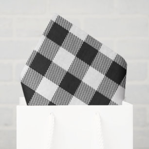 Papel De Seda Xadrez de Natal Holly Ho! Ho! Ho! Holiday Cheer