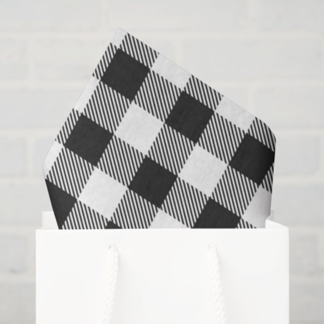 Papel De Seda Xadrez de Natal Holly Ho! Ho! Ho! Holiday Cheer (Sacola de presentes)