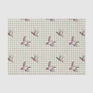 Papel de Seda Xadrez de Pato-real