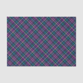 Papel De Seda Xadrez púrpura, azul e verde