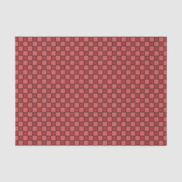 Papel De Seda Xadrez Rosa Vermelho Preto