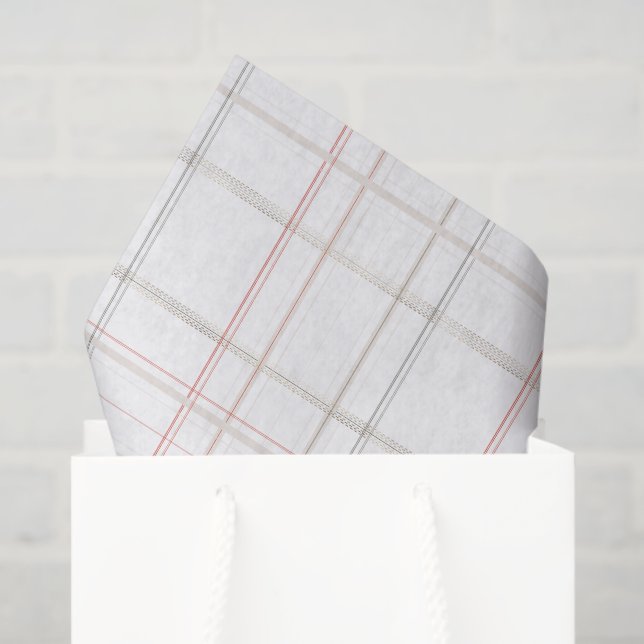 Papel De Seda Xadrez tradicional Presente Dourado na Cabina Bran (Sacola de presentes)