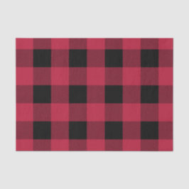 Papel De Seda Xadrez Vintage Red Buffalo
