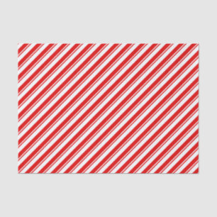 Papel De Seda Xmas Peppermint Candy Red Stripe Molhado