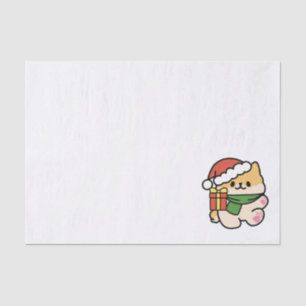 Papel De Seda Yappy Howlidays - Bela Cartoon de Cão de Natal