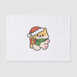 Papel De Seda Yappy Howlidays - Bela Cartoon de Cão de Natal