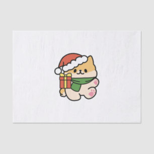 Papel De Seda Yappy Howlidays - Bela Cartoon de Cão de Natal