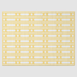 Papel De Seda Yellow Bone Inlay Dots Border Decoupage Paper