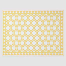 Papel De Seda Yellow Modern Bone Inlay Decoupage Paper