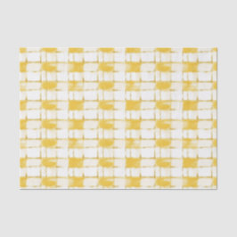 Papel De Seda Yellow White Plaid Stripes Birthday