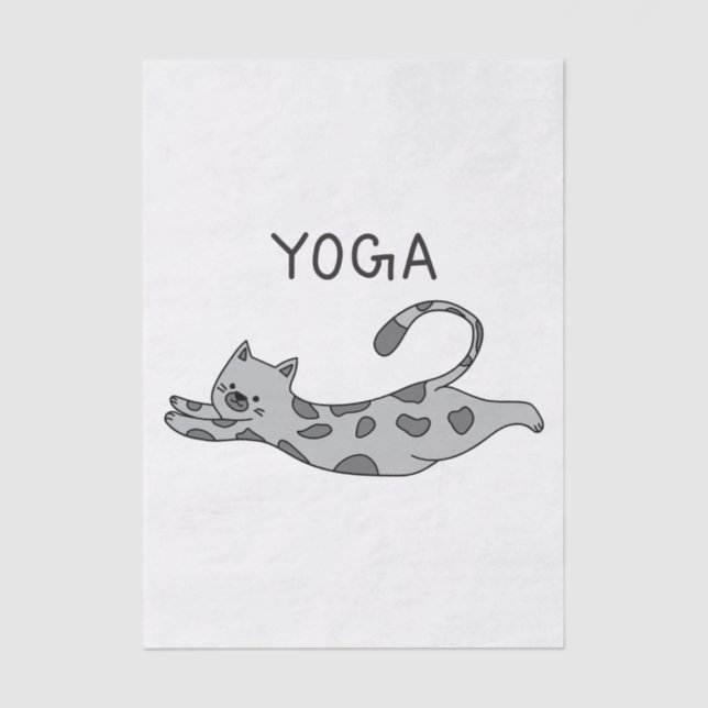 Papel De Seda Yoga Cat (Frente )