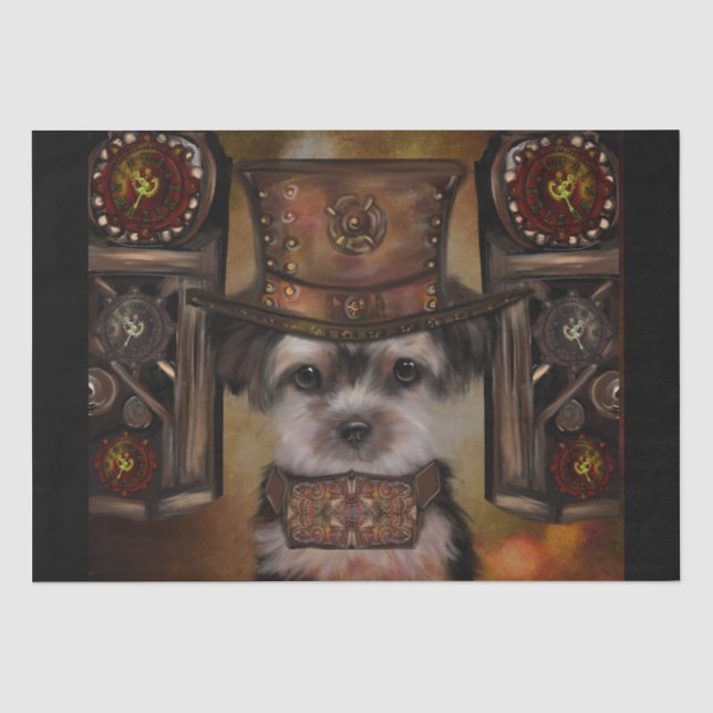Papel De Seda Yorkie Poo (Frente )