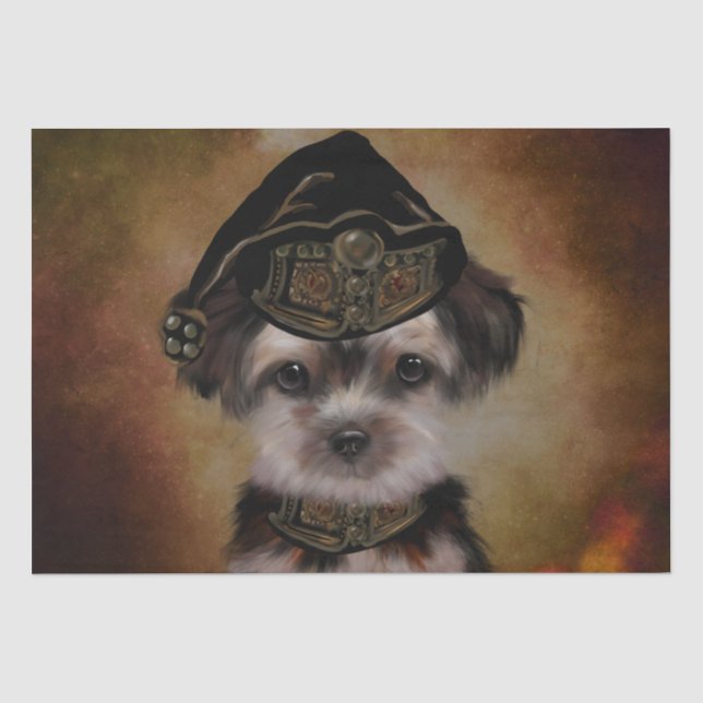 Papel De Seda Yorkie Poo (Frente )