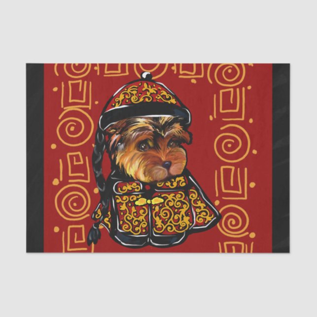 Papel De Seda Yorkie Poo (Frente )