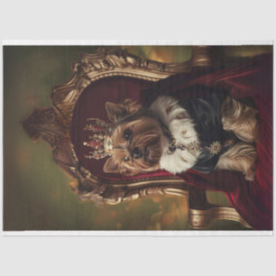 Papel De Seda Yorkie Red Kings Cadeira Leve Decoupage