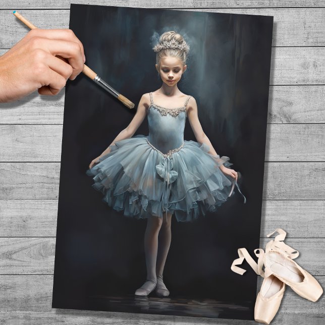 Papel De Seda Young Ballerina 3 Decoupage Paper (Criador carregado)
