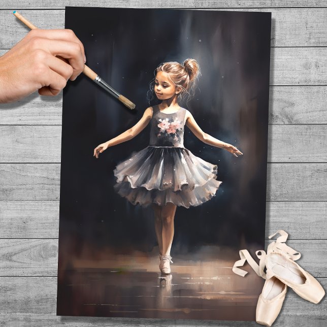 Papel De Seda Young Ballerina 5 Decoupage Paper (Criador carregado)
